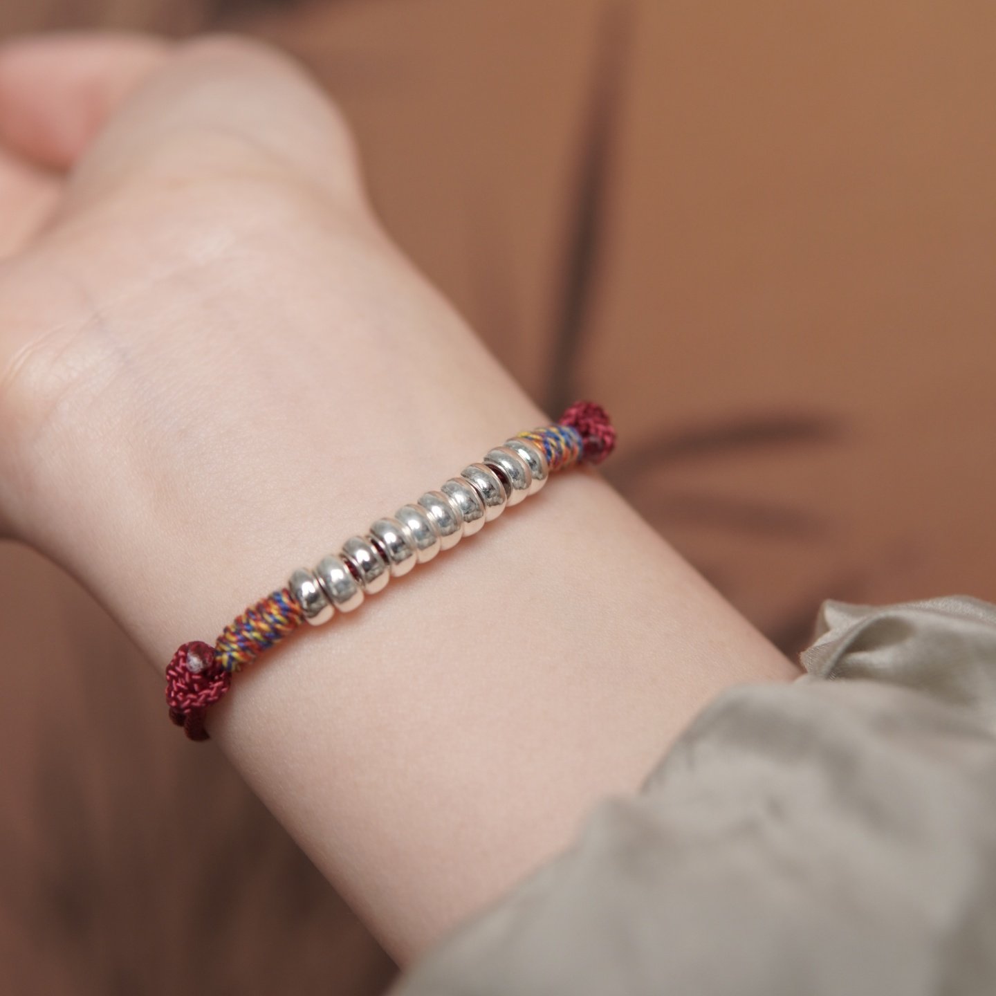 【十全盘缠】s925纯银红绳手链十全十美百搭纯手工国风民族风情侣,饰品/流行首饰/时尚饰品新,银饰手链,淘宝优惠券,粉丝福利购,淘宝优惠卷