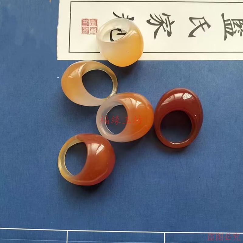 新款特色红玛瑙戒指男女款