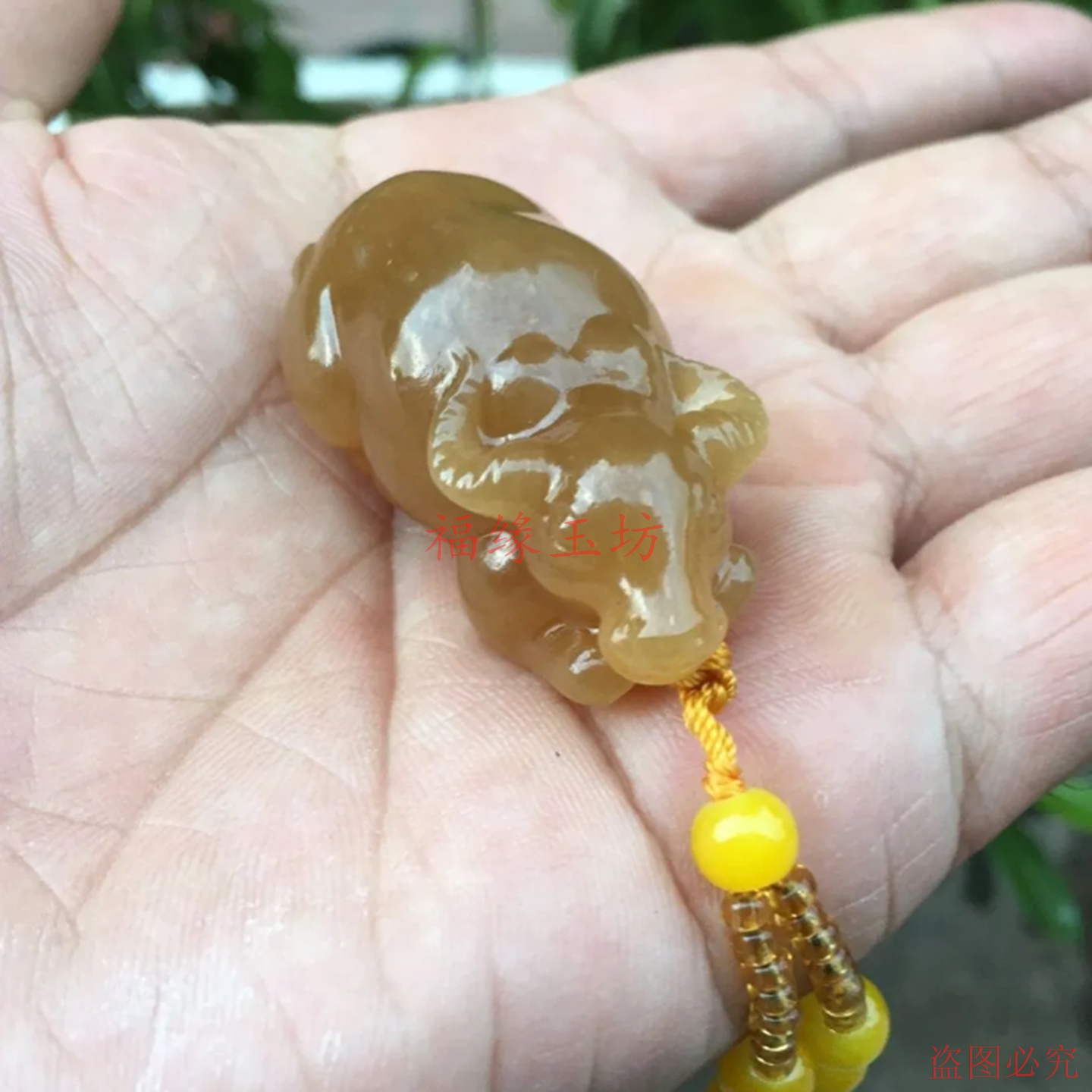 精品玉石牛吊坠糖料生肖牛玉石挂件男女款招财玉牛气冲天项链男女