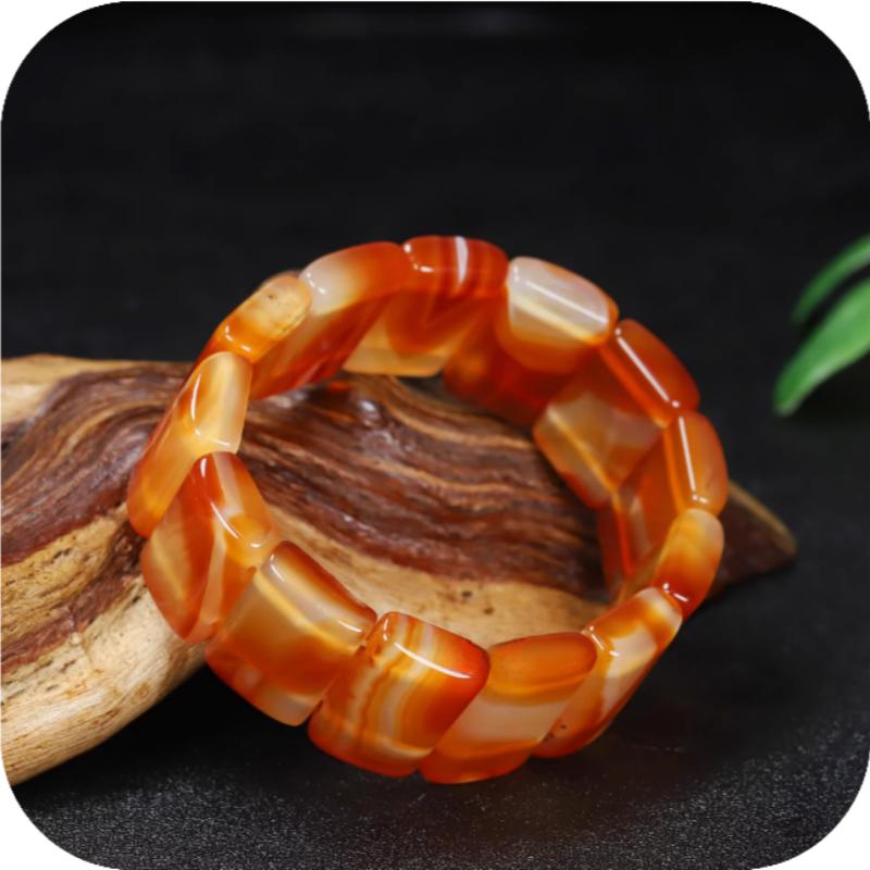 天然5A级巴西红玛瑙手链