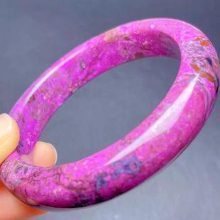 精品天然舒俱来手镯南非原矿老坑料帝王皇家紫玉镯子女款