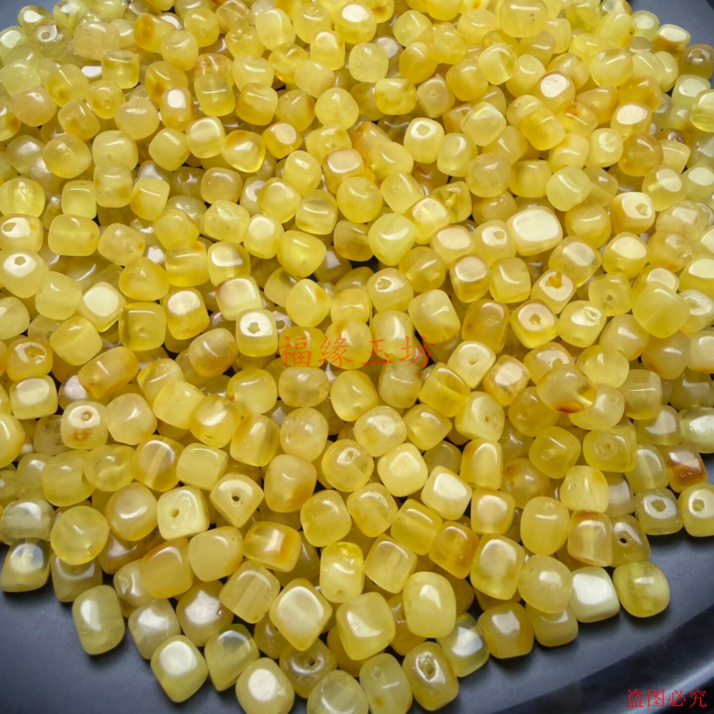 原矿琥珀蜜蜡随形方糖原石配饰diy手链材料散珠饰品手链手串