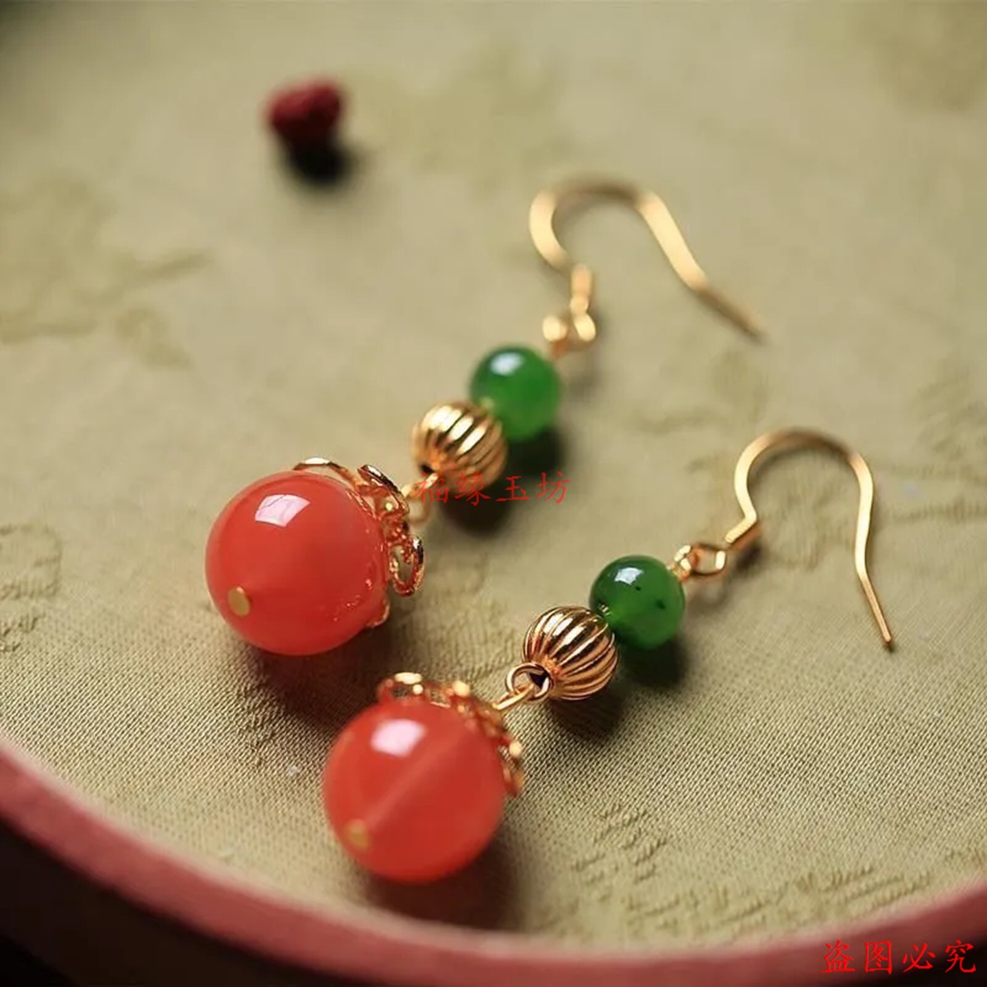 南红玛瑙长款耳环女夏气质高级感中国风耳坠耳饰新时尚饰品中式,饰品/流行首饰/时尚饰品新,耳饰,淘宝优惠券,粉丝福利购,淘宝优惠卷