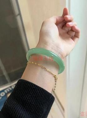 精品和田玉色手镯高档玉镯子