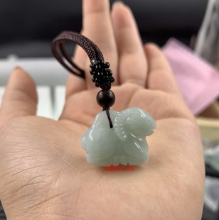 翡翠羊吊坠生肖玉羊立体生肖羊项链挂件属羊玉羊男女款包邮