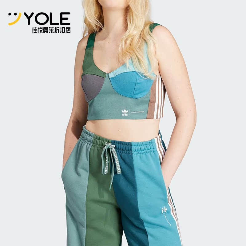 阿迪达斯三叶草女子时尚运动背心