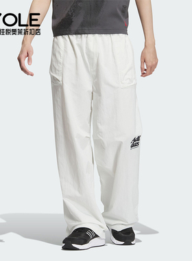 Adidas/阿迪达斯正品M LOGO PANT 梭织宽松百搭男士休闲裤JP2598