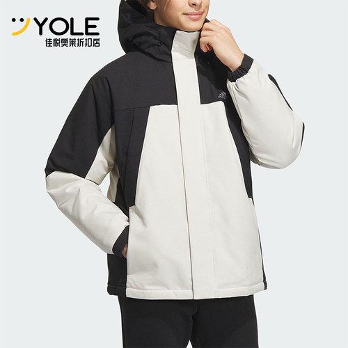 Adidas/阿迪达斯正品新款男子时尚拼接宽松运动羽绒服IL8920