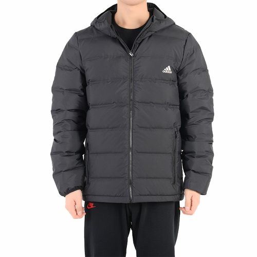 Adidas/阿迪达斯冬季新款男子拉链运动保暖连帽羽绒服BQ2001
