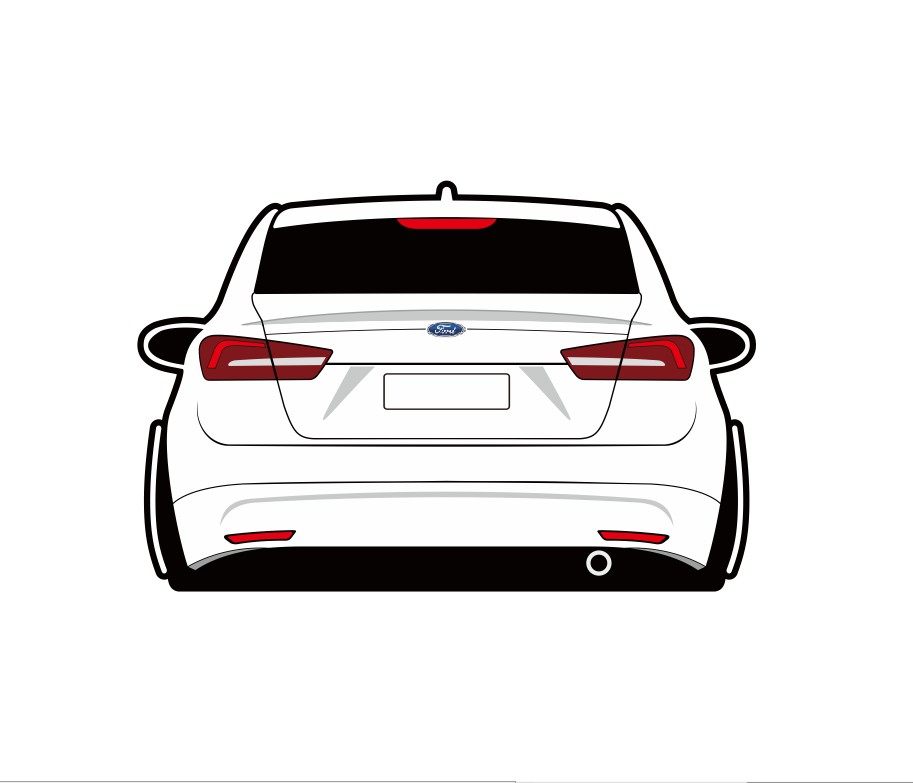 适用于福特福睿斯汽车装饰贴创意改装车尾贴反光网红贴纸