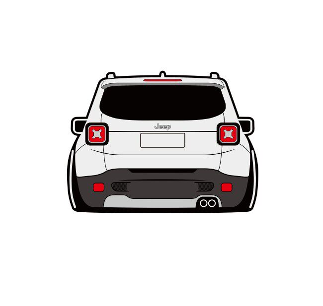 适用于jeep吉普自由侠改装汽车装饰贴车尾贴创意加车牌订制车贴