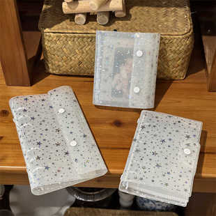 奶白星星m5活页本A7手账本A6half叶罗丽卡片3寸卡册人生四格收纳