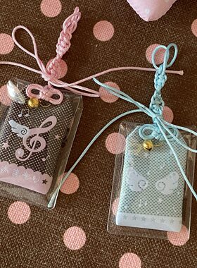 原创设计音符翅膀御守好运连连祝福挂件吊饰学生闺蜜情侣毕业礼物