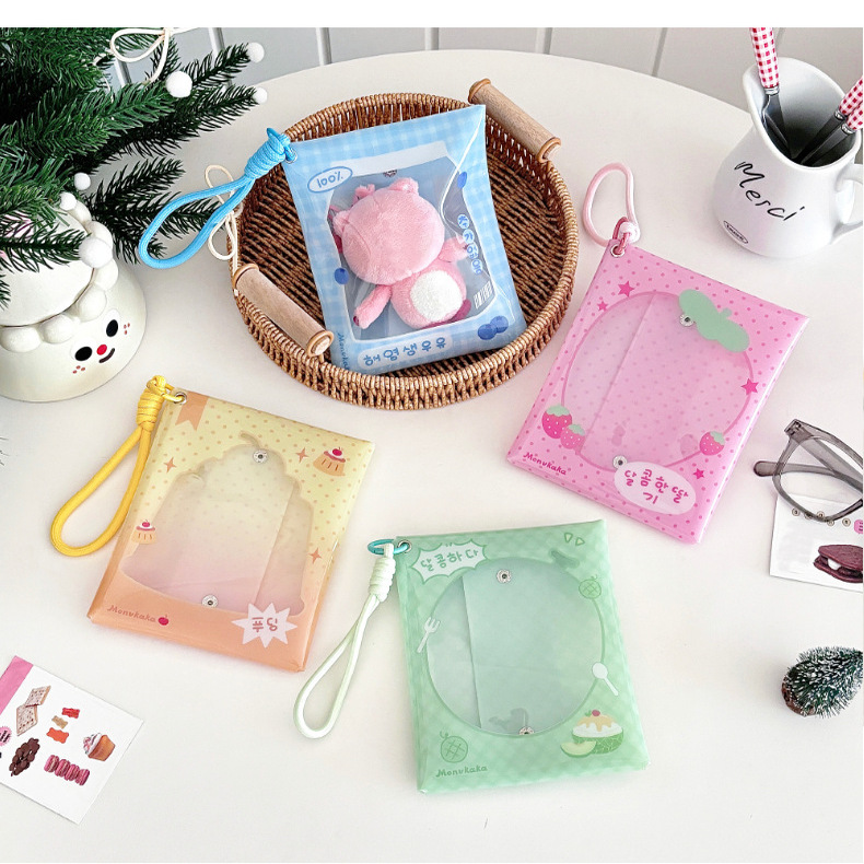 原创可爱娃包牛奶草莓10cm娃包痛包收纳保护套外出晒娃遛娃收纳包