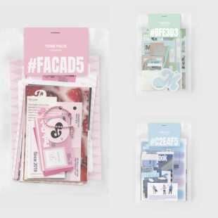 韩国oab同款 饰道具卡片 蓝色薄荷绿系列纸包ins素材手账拼贴手帐装