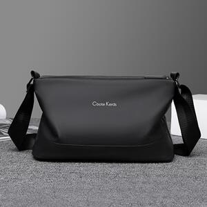 男士简约小挎包防水休闲商务包三拉链大容量斜跨包多功能单肩包