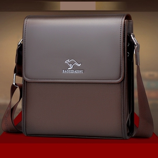 单肩包男包2026大容量翻盖公文包男士商务斜挎包休闲背包文件挂包
