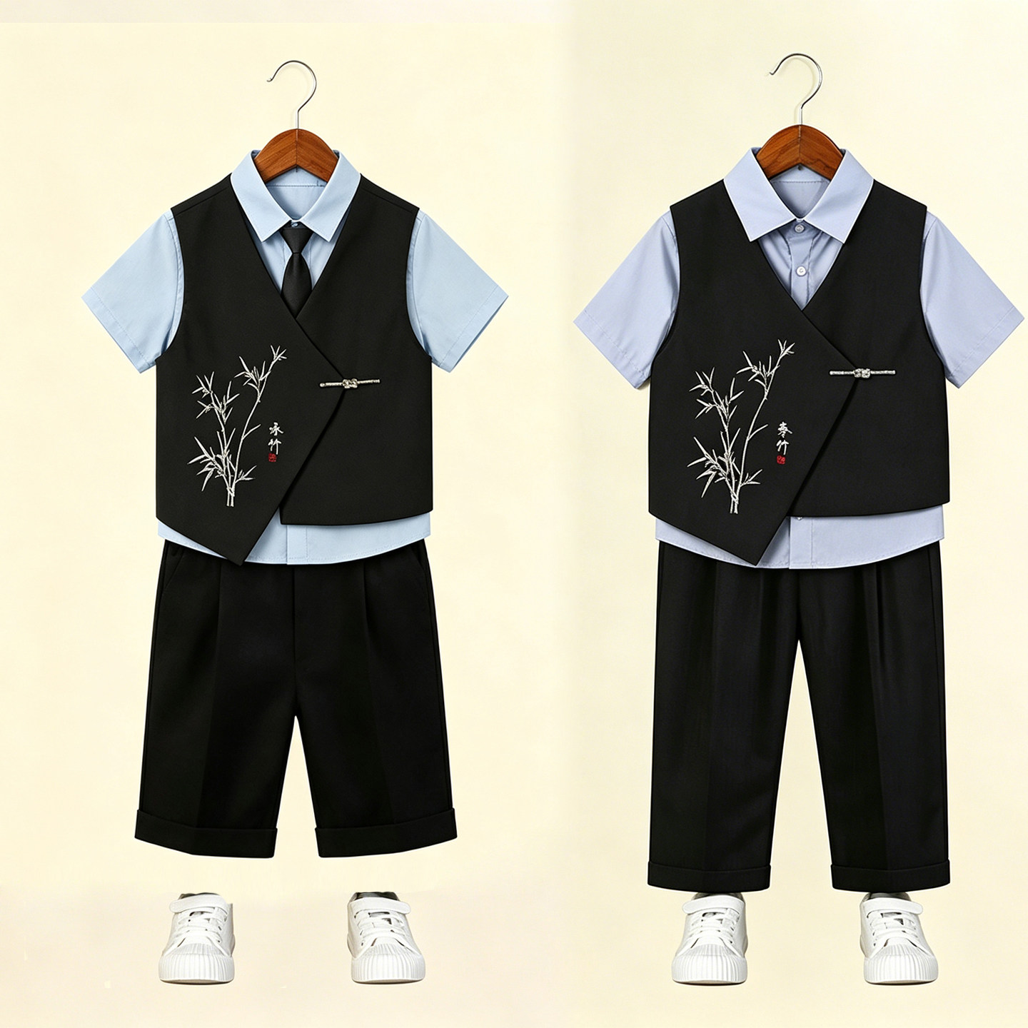 男童新中式西服套装演出服礼服