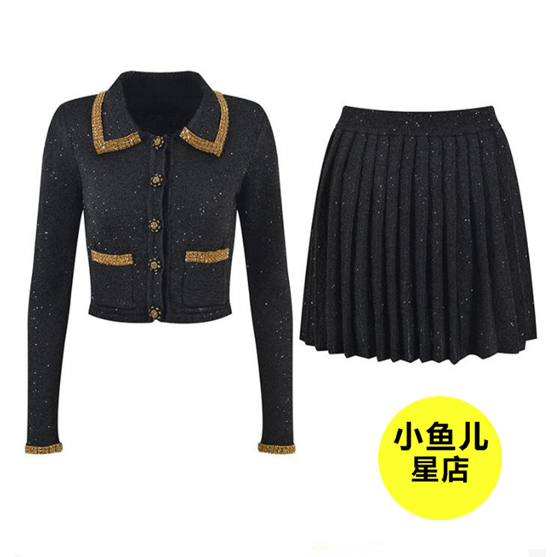 法式小香风套装秋冬新款