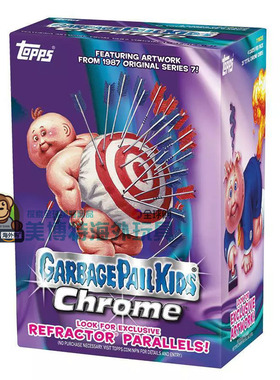 美国正品Topps垃圾桶儿童交易卡牌2025 Garbage Pail Kids Chrome