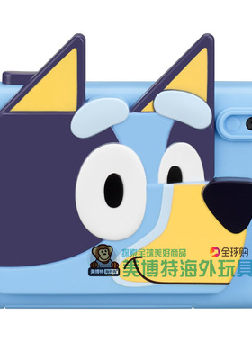 ekids Bluey Kids儿童SD卡数码相机摄像内置数字贴纸Bluey布鲁伊