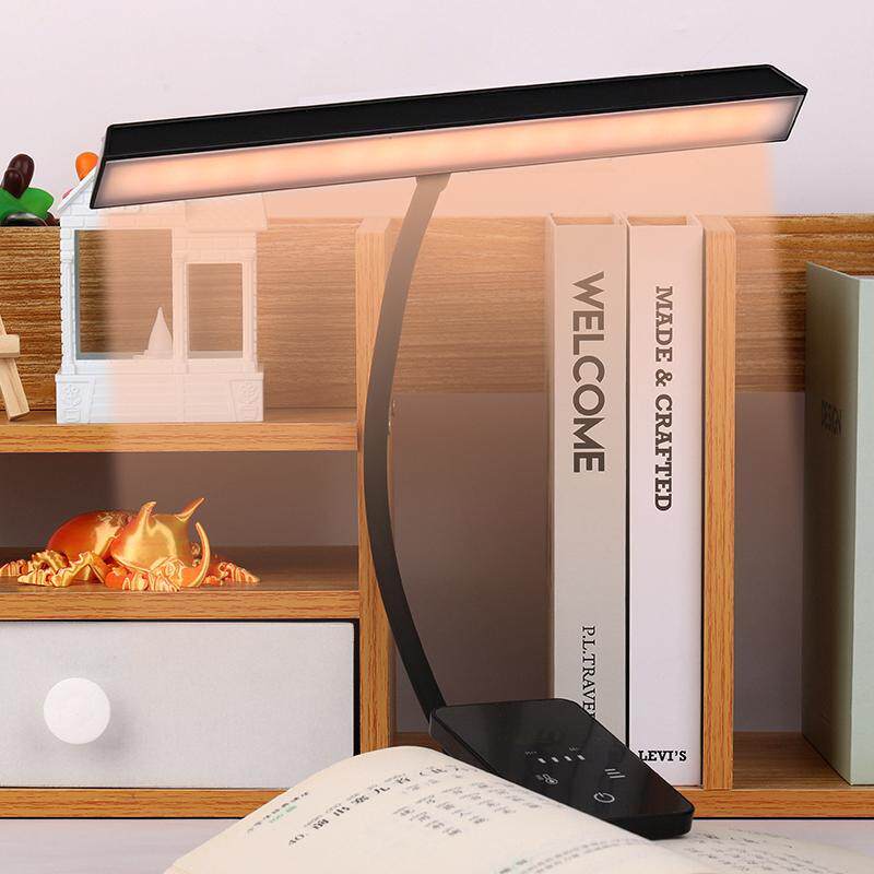 充电护眼灯学生学习专用书桌触摸台灯时钟夹子床头灯阅读灯谱架灯