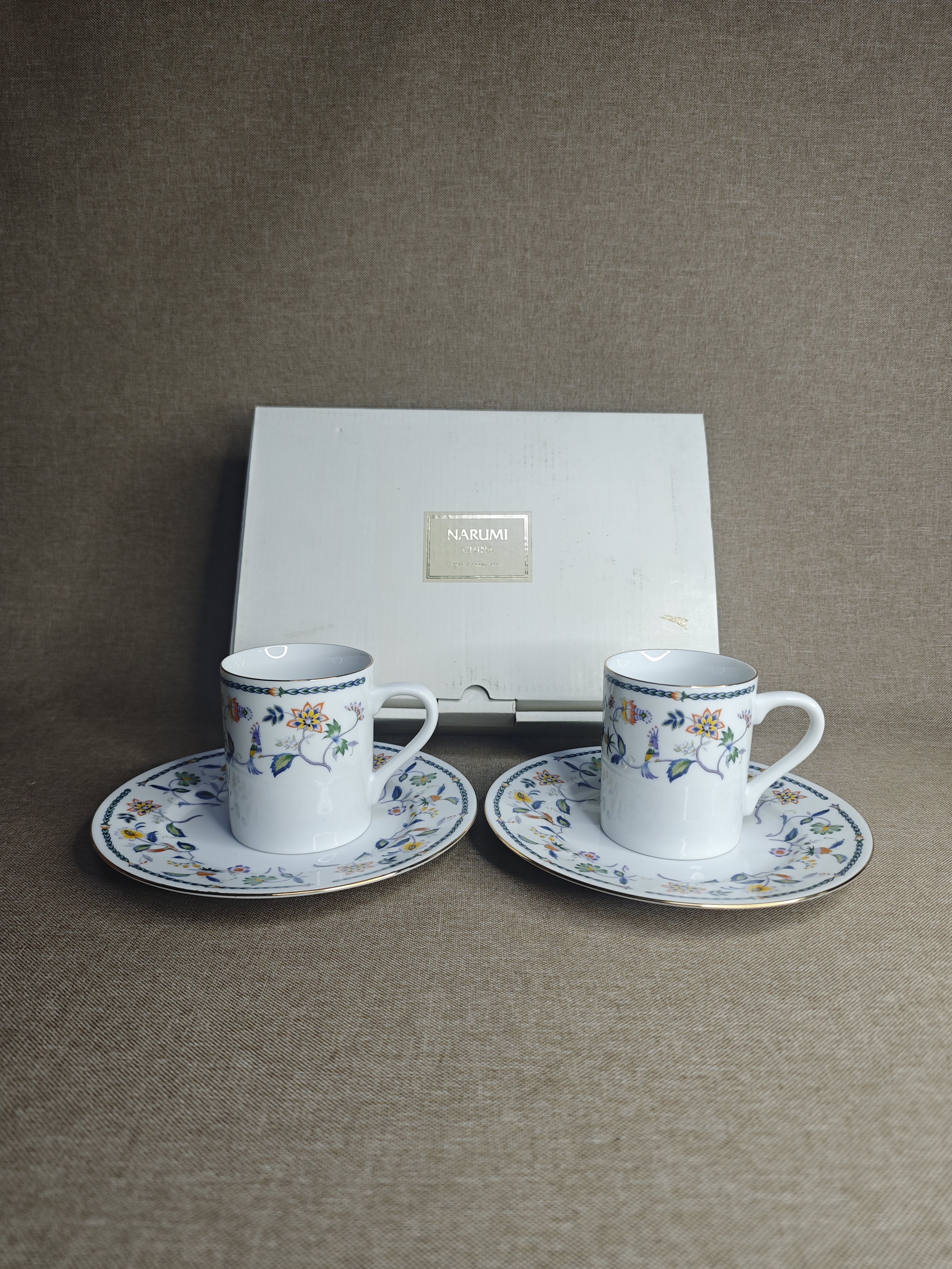 日本进口中古瓷器全新正品鸣海Narumi咖啡杯红茶杯马克杯点心盘