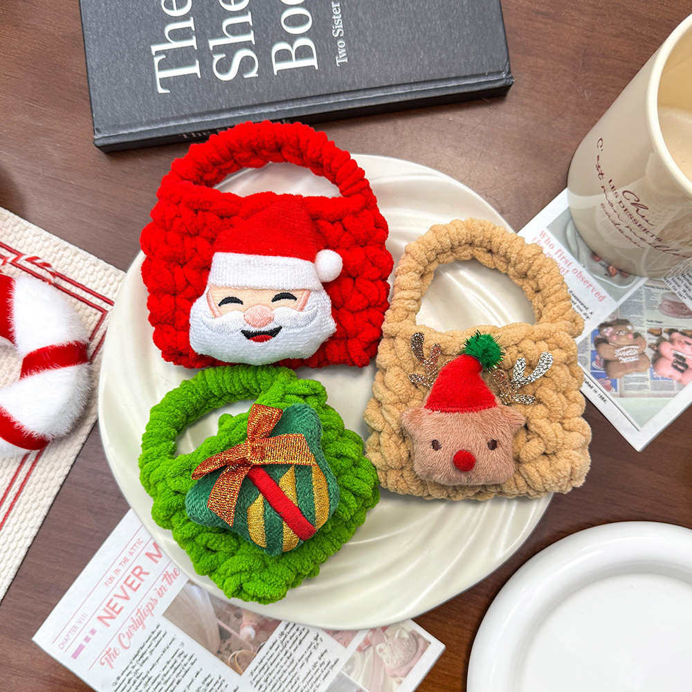 可爱圣诞零钱幼儿园卡通圣诞节收纳包学生硬币耳机包圣诞节小礼品