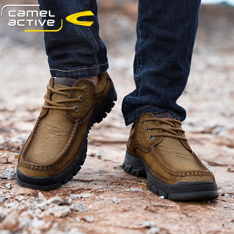 真皮皮鞋男士防滑户外休闲鞋冬季