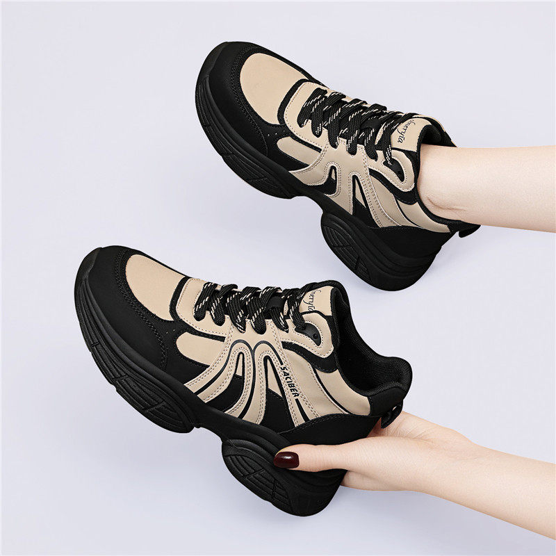 时尚舒适女款2025新款秋冬季百搭女士休闲鞋厚底女鞋旅游运动鞋子,女鞋,老爹鞋,淘宝优惠券,粉丝福利购,淘宝优惠卷