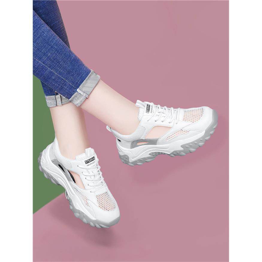 老爹鞋女夏2025新款透气厚底网鞋单网外穿凉鞋软底网面运动休闲鞋,女鞋,老爹鞋,淘宝优惠券,粉丝福利购,淘宝优惠卷