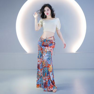 舞娘新款碎花练习服套装大码显瘦