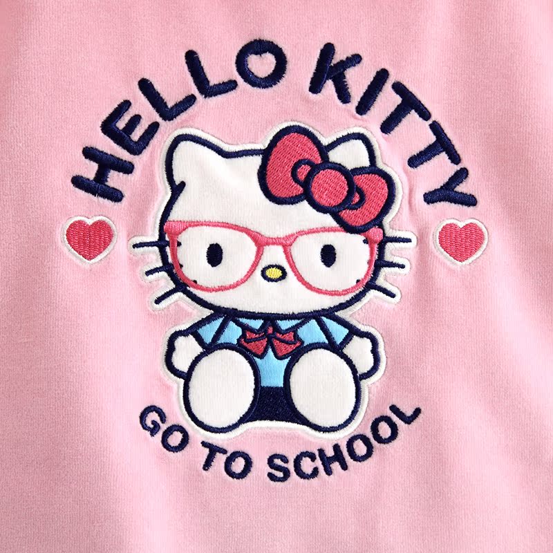 Robe enfant HELLO KITTY en velours - Ref 2044702 Image 4