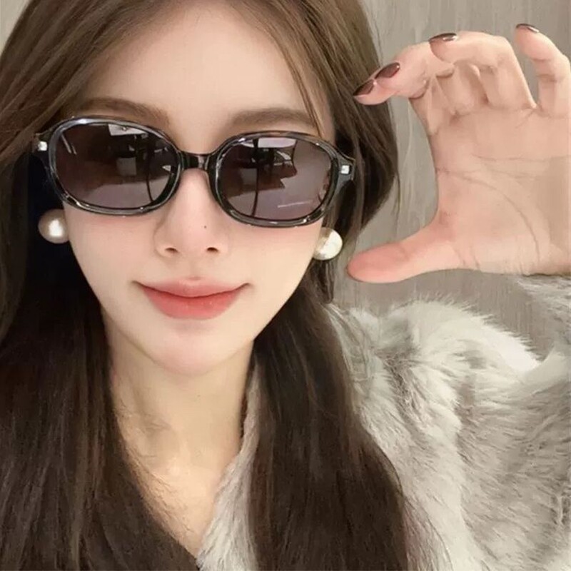折叠墨镜女夏季高级感大脸防紫外线镜复古太阳眼镜男开车圆脸
