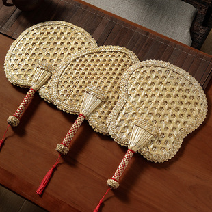 手工编织大蒲扇夏季 手摇麦秆草扇夏天随身芭蕉扇儿童小扇子凉 老式