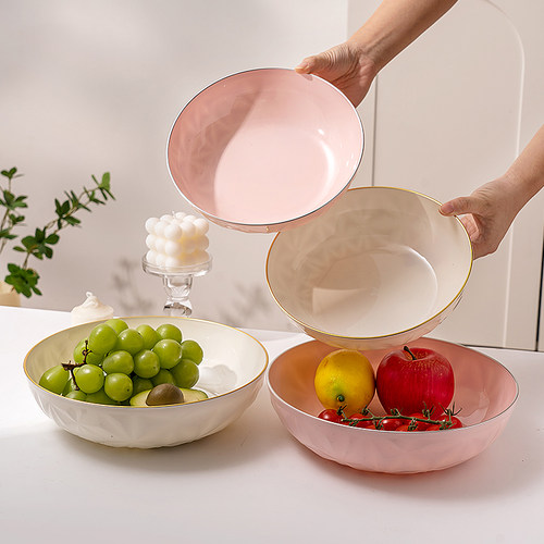 家用盘子小精致客厅水果盘轻奢