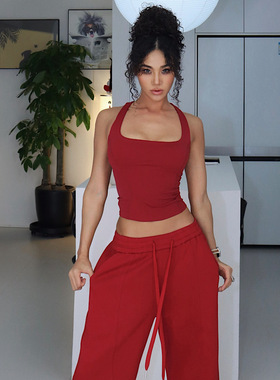 【裸感瑜伽背心工字美背】紧身运动背心女户外跑步运动健身服