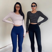 akiyo ins温柔系 2023运动上衣短款 studio欧美风长袖 罩衫