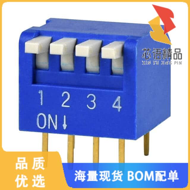 全新DS02C-254-2L-04BE原装(DIP SWITCH, SPST, 2.54