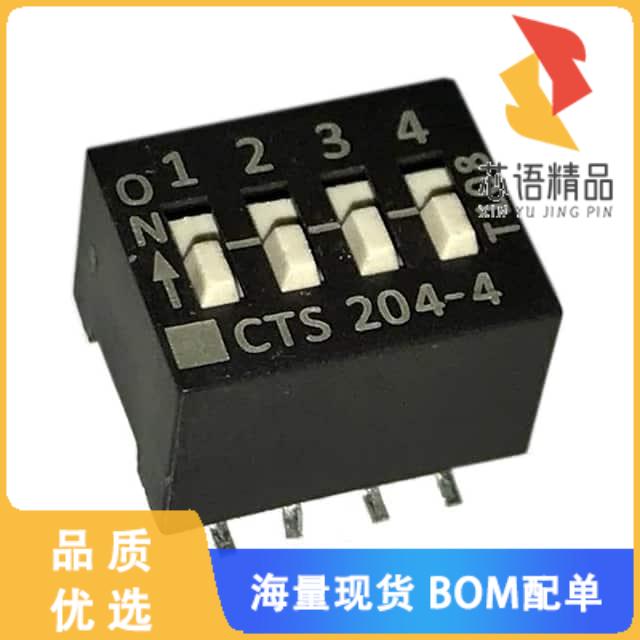 全新204-4S原装(SWITCH SLIDE DIP SPST 50MA 24V)正品