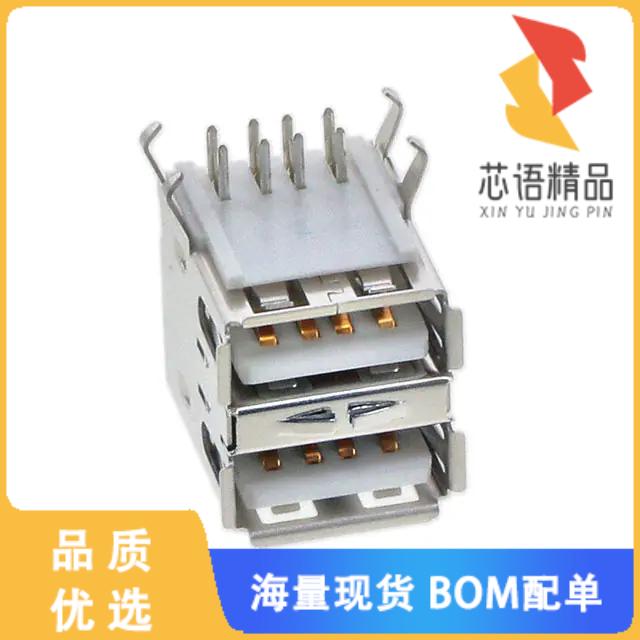 全新KUSBX-AS2N-W30原装(USB STACKED A-TYPE RECEP