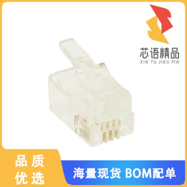 全新A-MO 4/4-F50原装(CONN MOD PLUG 4P4C UNSHIELD