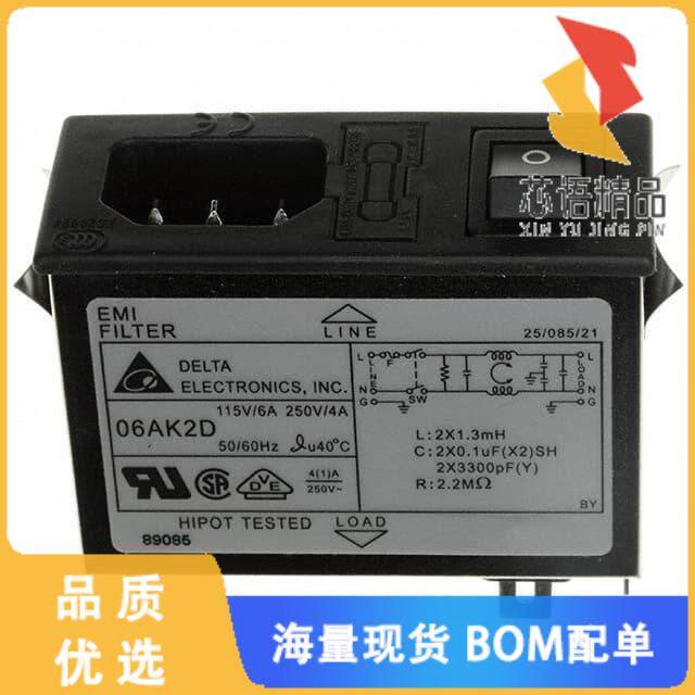 全新06AK2D原装(PWR ENT MOD RCPT IEC320-C14 PNL)正品