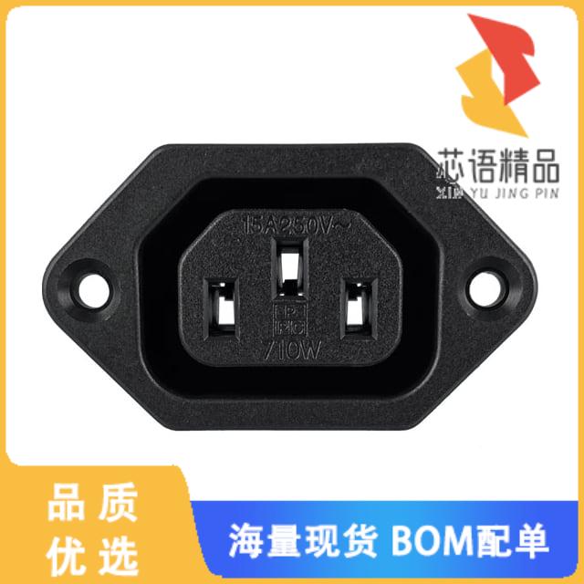 全新710W-00/02原装(PWR ENT RCPT IEC320-2-2F PNL