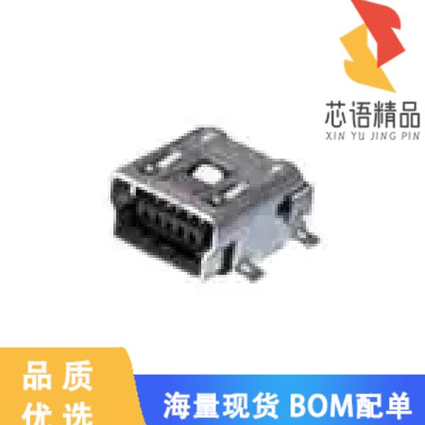 全新2-1734035-4原装(CONN RCPT USB2.0 MINI B SMD