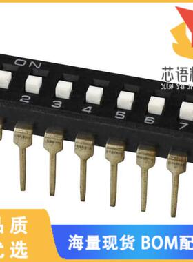 全新DS04-254-2L-07BK原装(DIP SWITCH, SPST, 2.54