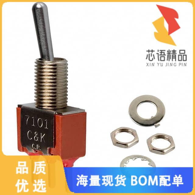 全新7101SYCBE原装(SWITCH TOGGLE SPDT 0.4VA 20V)正品