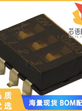 全新SDA03H0SB原装(SWITCH SLIDE DIP SPST 25MA 24V)正品