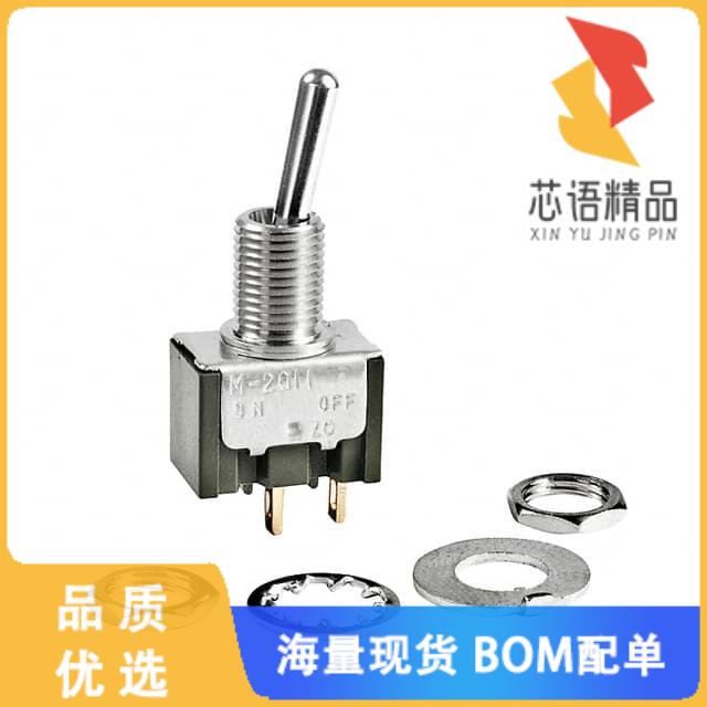 全新M2011SS1G01原装(SWITCH TOGGLE SPST 0.4VA 28V)正品
