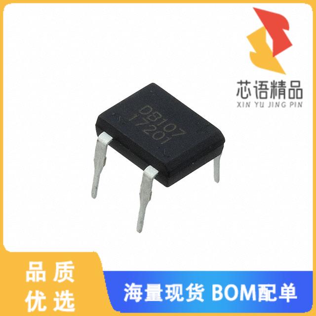 全新DB107原装(BRIDGE RECT 1PHASE 1KV 1A DB-M)正品